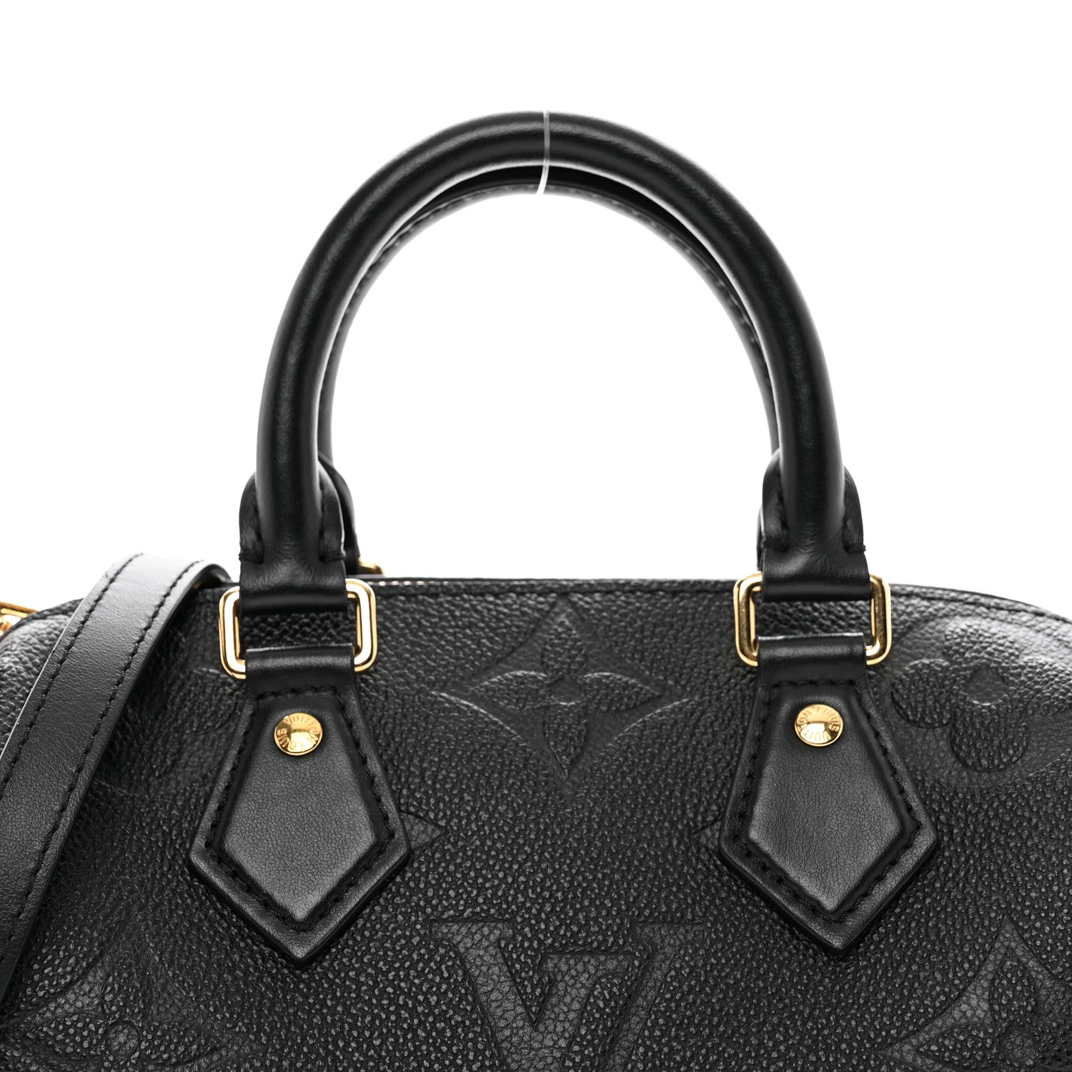Louis Vuitton Empreinte Monogram Giant Speedy Bandouliere 20 Black 5 of 9
