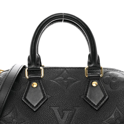 Louis Vuitton Empreinte Monogram Giant Speedy Bandouliere 20 Black 5 of 9