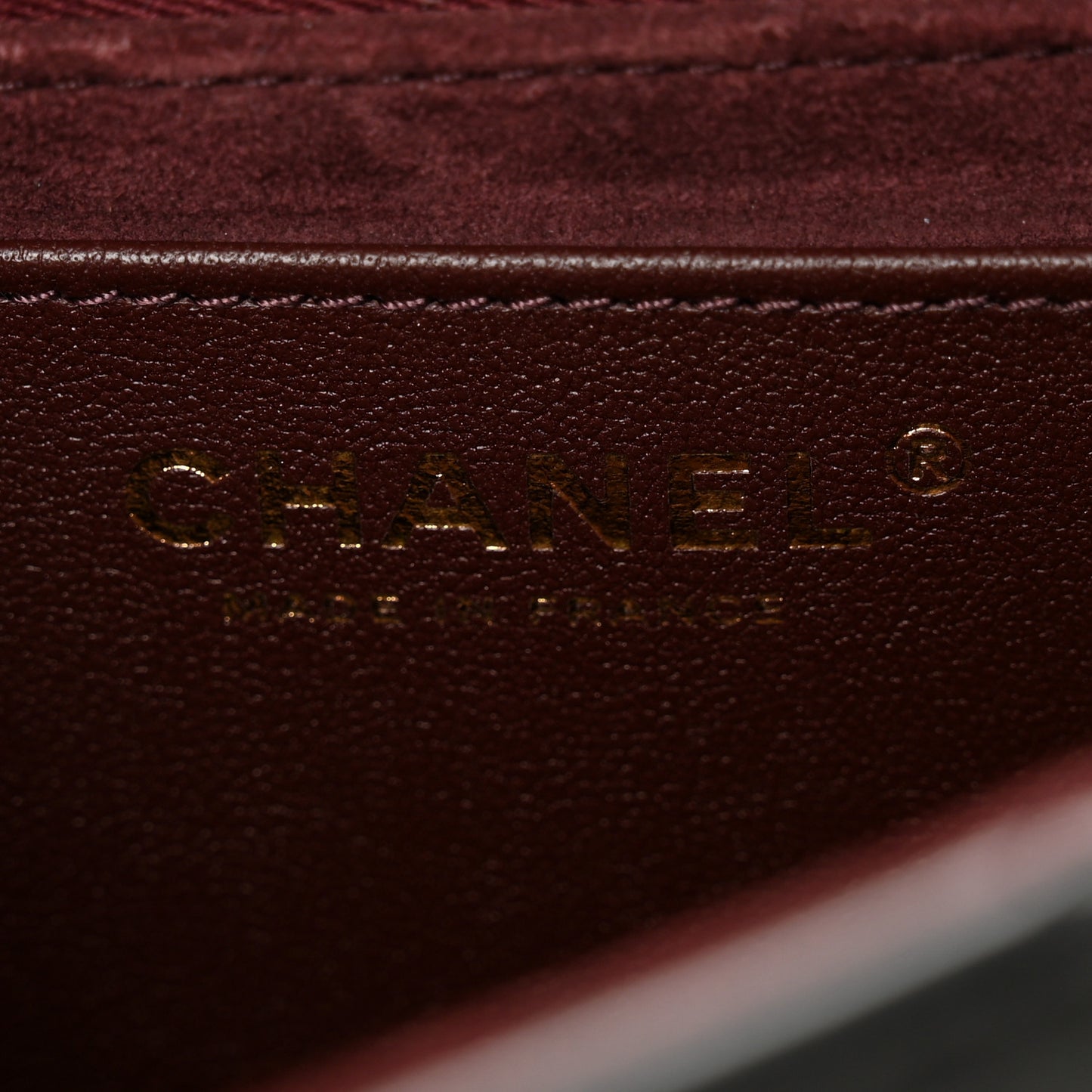 Calfskin Stitched Large Top Handle Flap Black