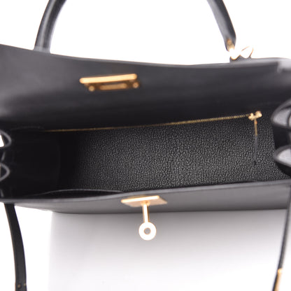 Hermes Epsom Kelly Sellier 28 Black 6 of 43