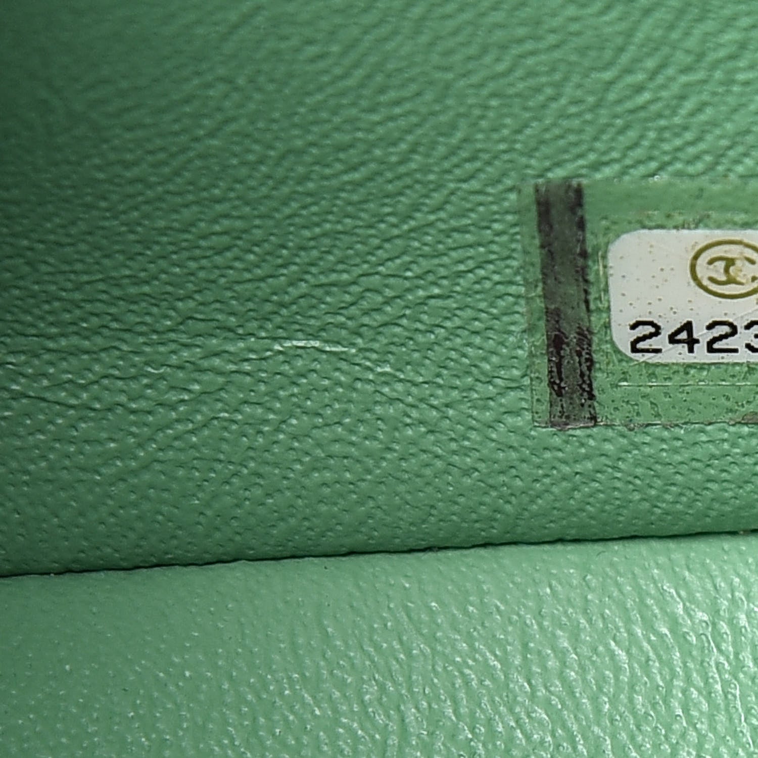 Chanel Patent Calfskin Chevron Quilted Mini Rectangular Flap Green 7 of 10