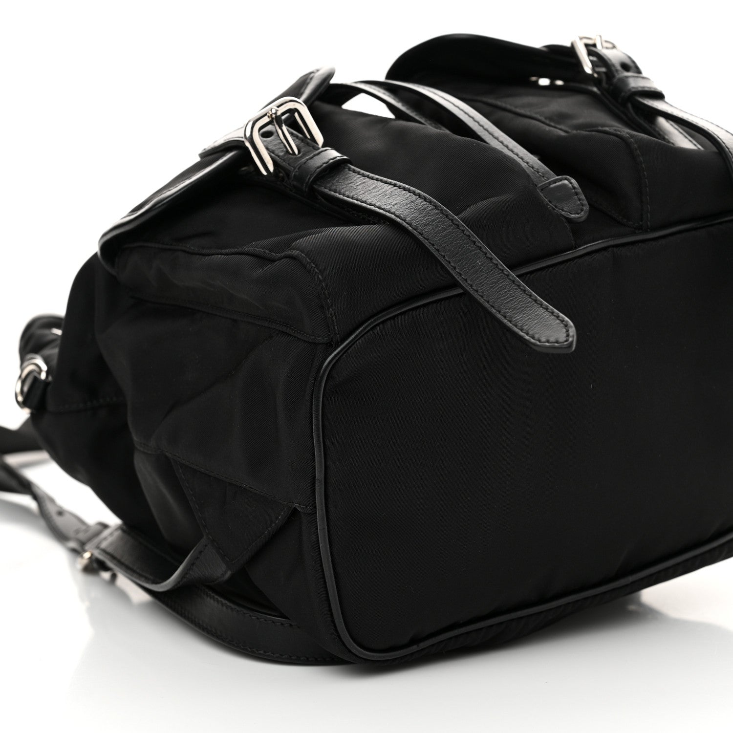 Prada Tessuto Nylon Vitello Backpack Black 9 of 12