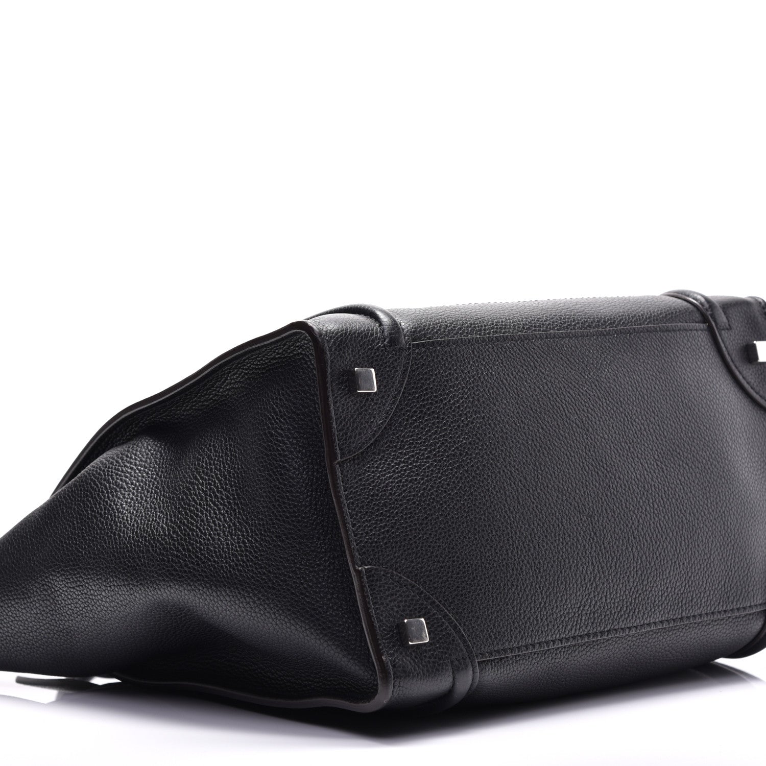 Celine Drummed Calfskin Mini Luggage Black 8 of 9