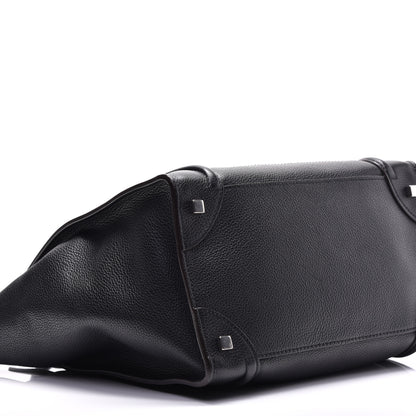 Celine Drummed Calfskin Mini Luggage Black 8 of 9