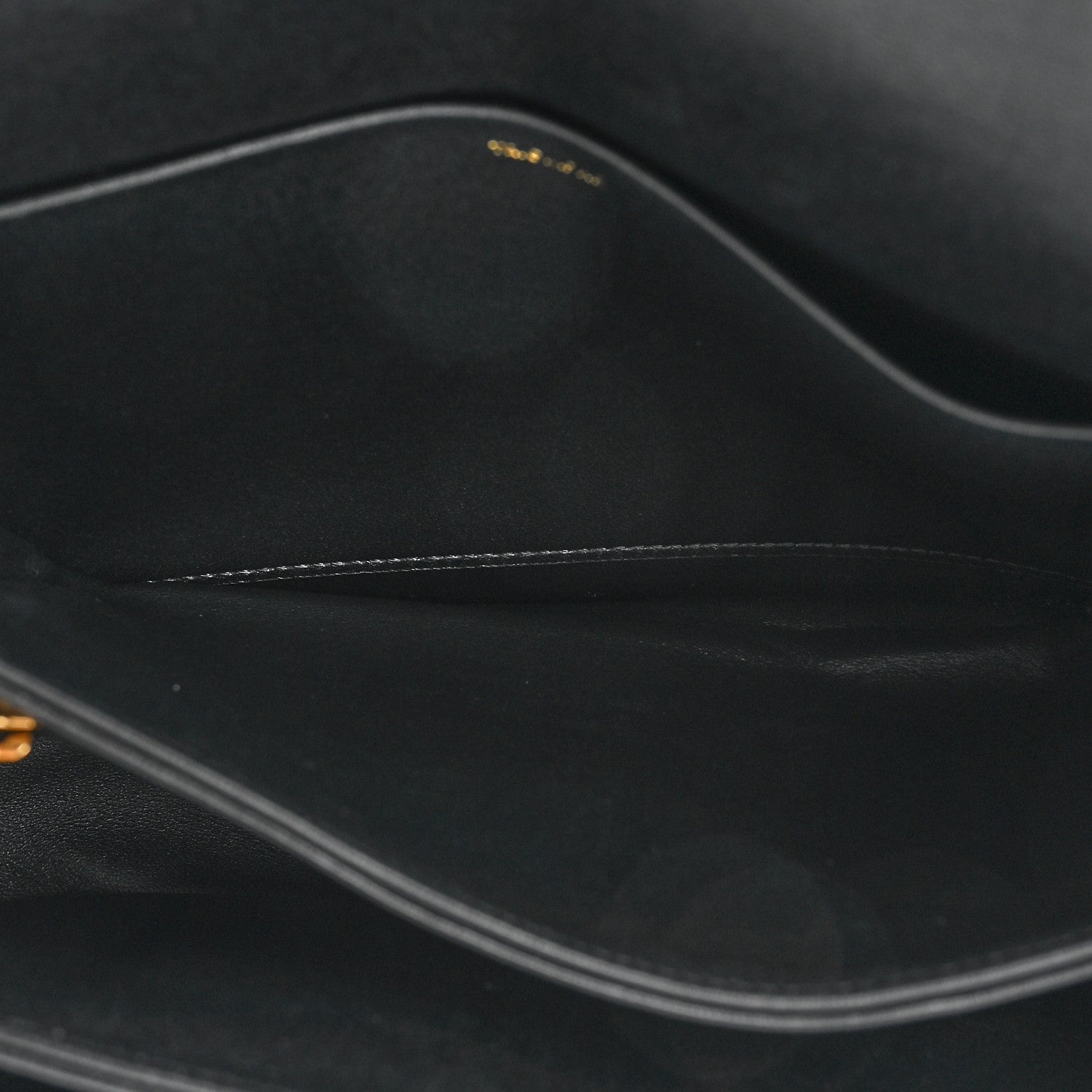 Celine Shiny Calfskin Medium Triomphe Black 7 of 12