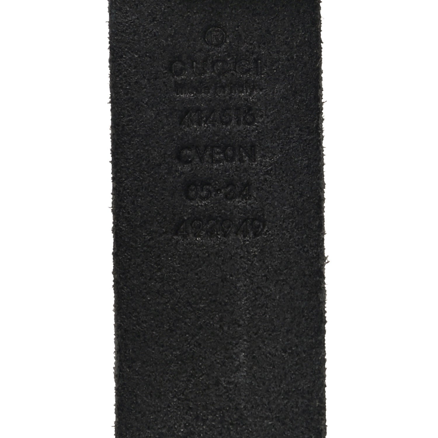 Gucci Faded Calfskin Double G 30mm Belt 85 34 Black 4 of 11