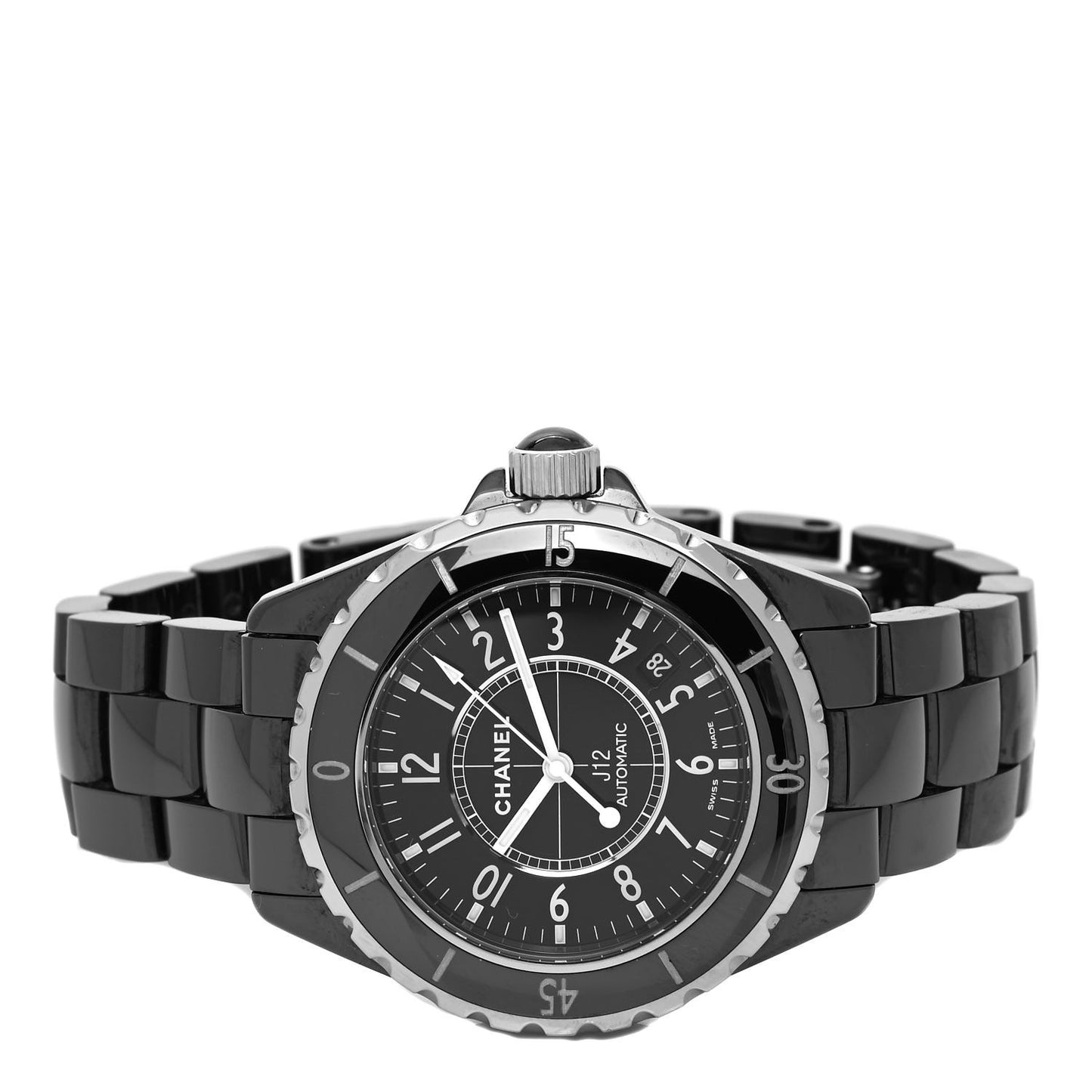 Stainless Steel Ceramic 38mm J12 Automatic Watch Black