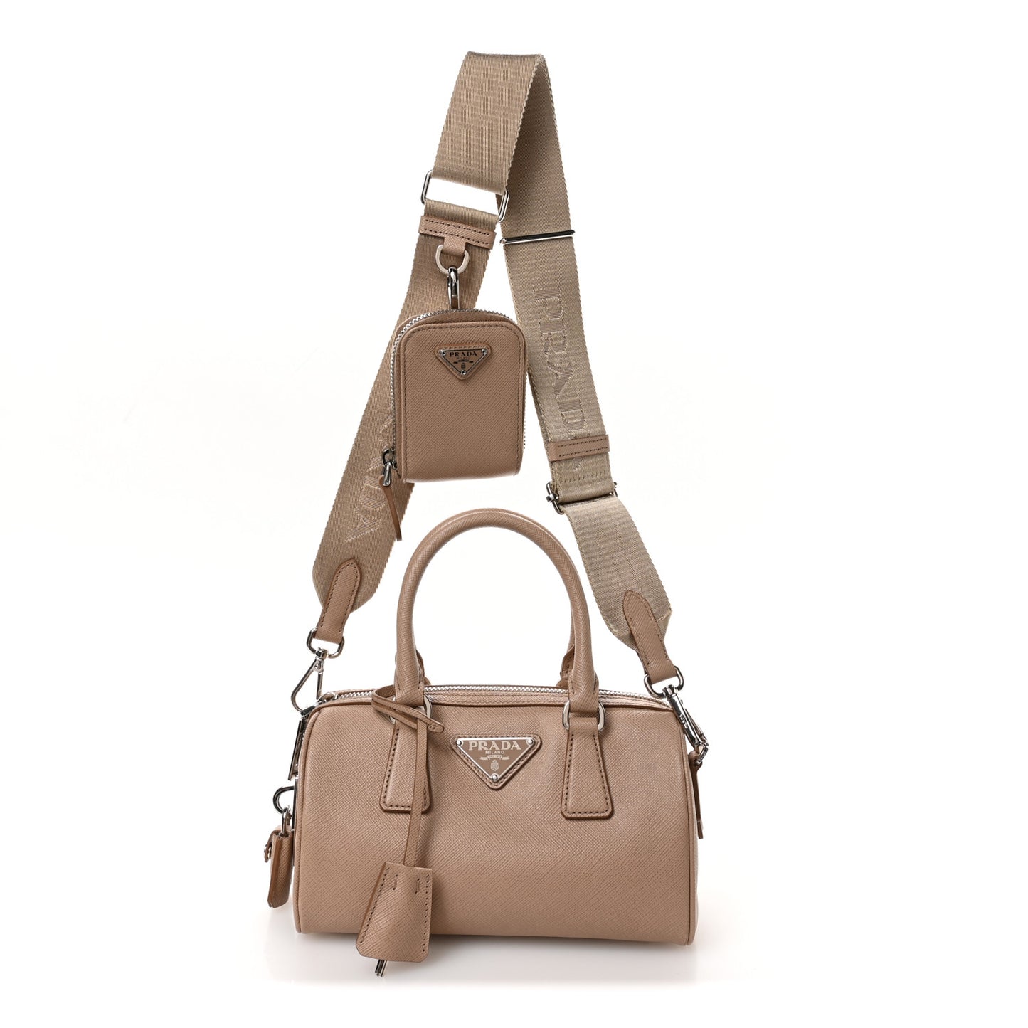 Saffiano Lux Top Handle Crossbody Bag  Cammeo