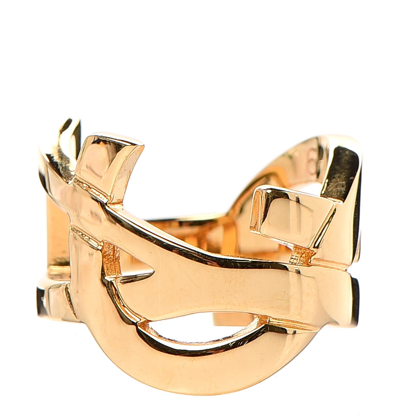 Brass Monogram Cassandre Ring 6 Gold