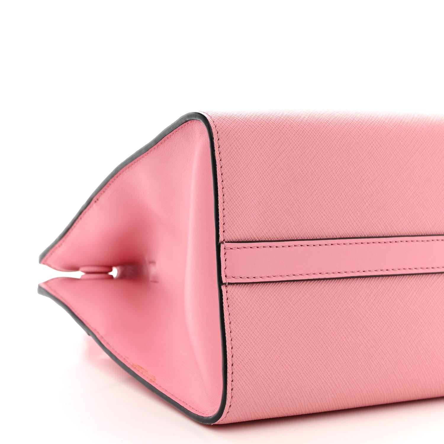 Prada Saffiano City Calfskin Medium Esplanade Tote Pink 12 of 15