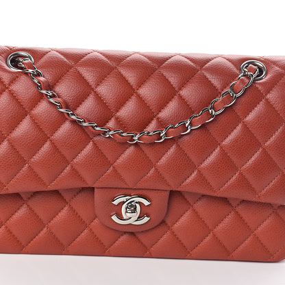 Chanel Caviar Quilted Medium Double Flap Red 8 of 10