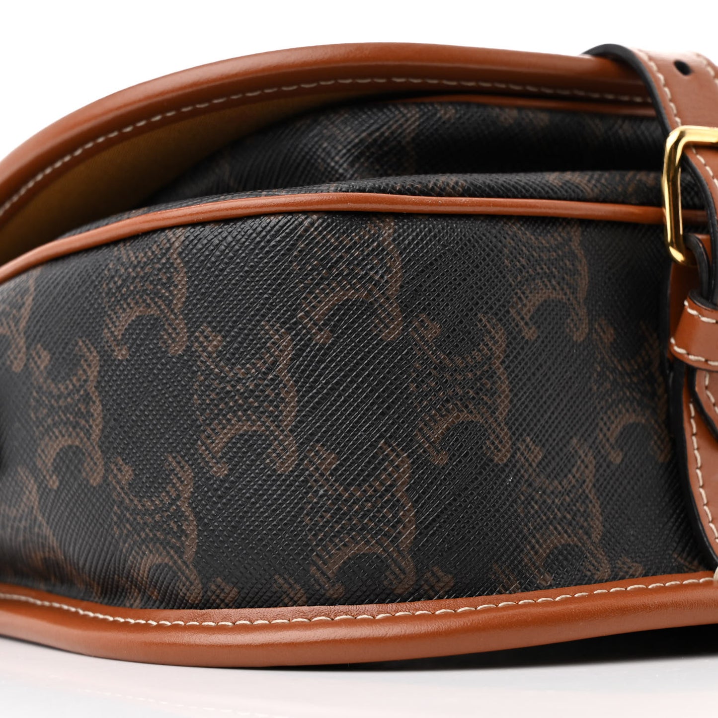 Triomphe Canvas Folco Bag Tan