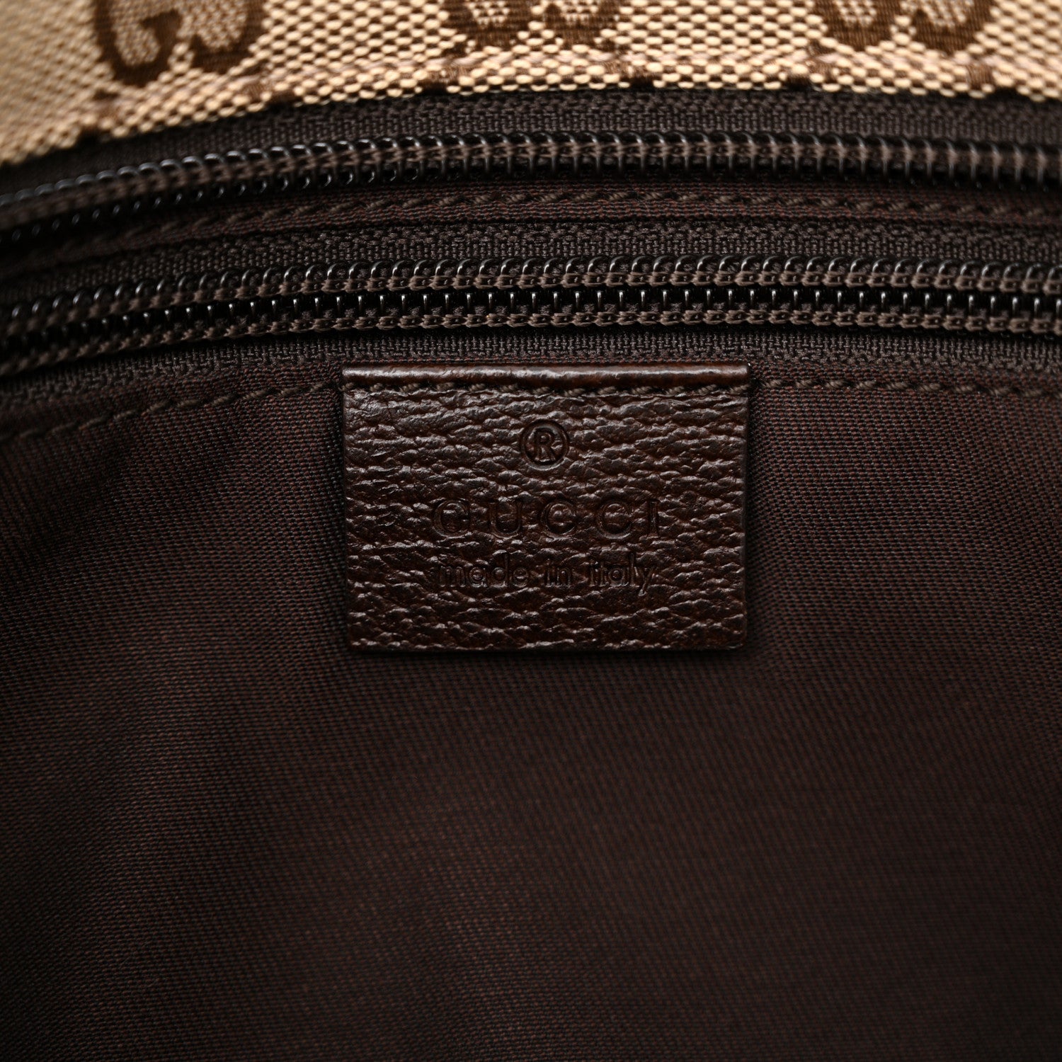 Gucci Monogram Web Small Flat Messenger Crossbody Dark Brown 6 of 12