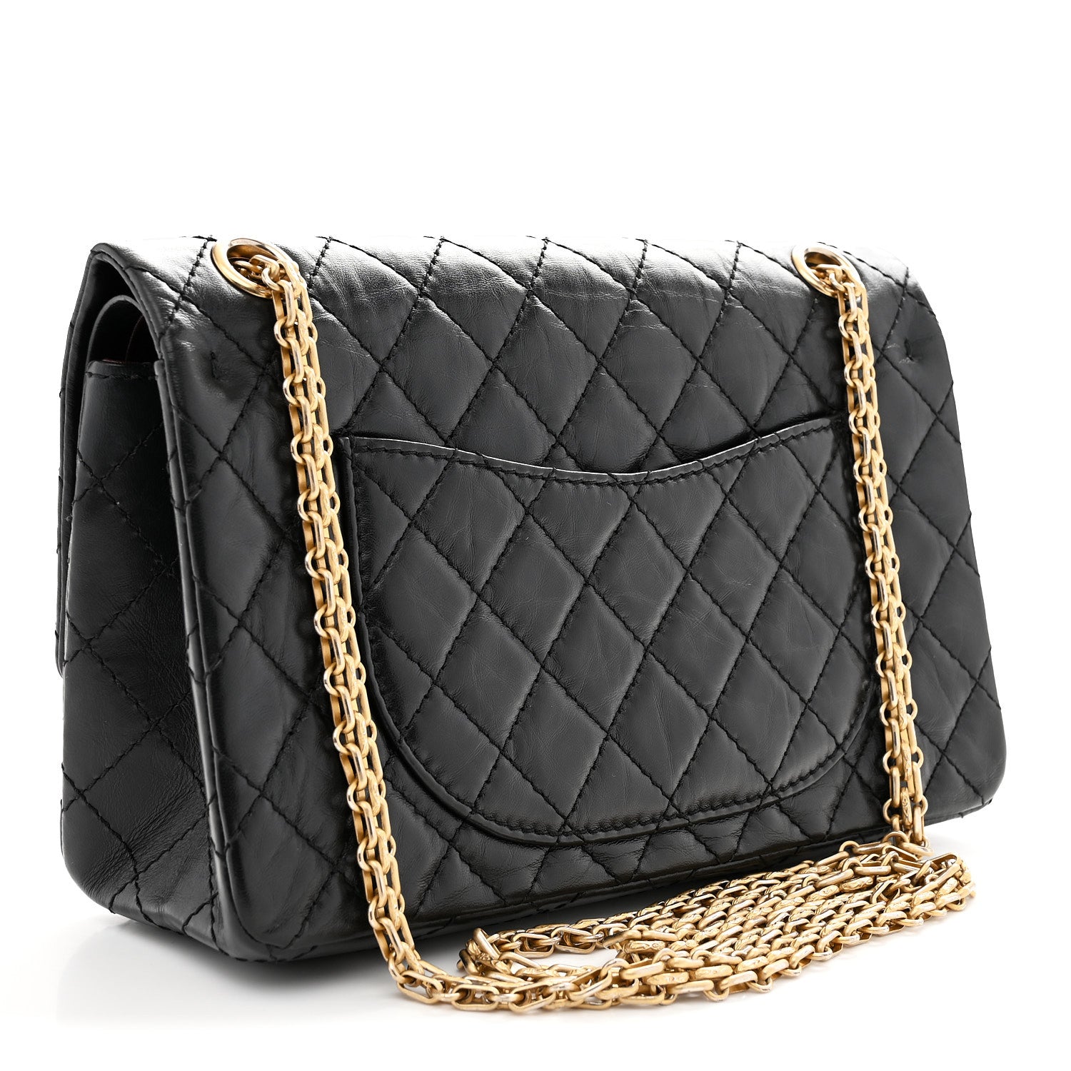 Chanel Aged Calfskin Lucky Charms 2.55 Reissue 225 Flap Black 3 of 11