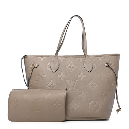Louis Vuitton Empreinte Monogram Giant Neverfull MM Tourterelle 1 of 8