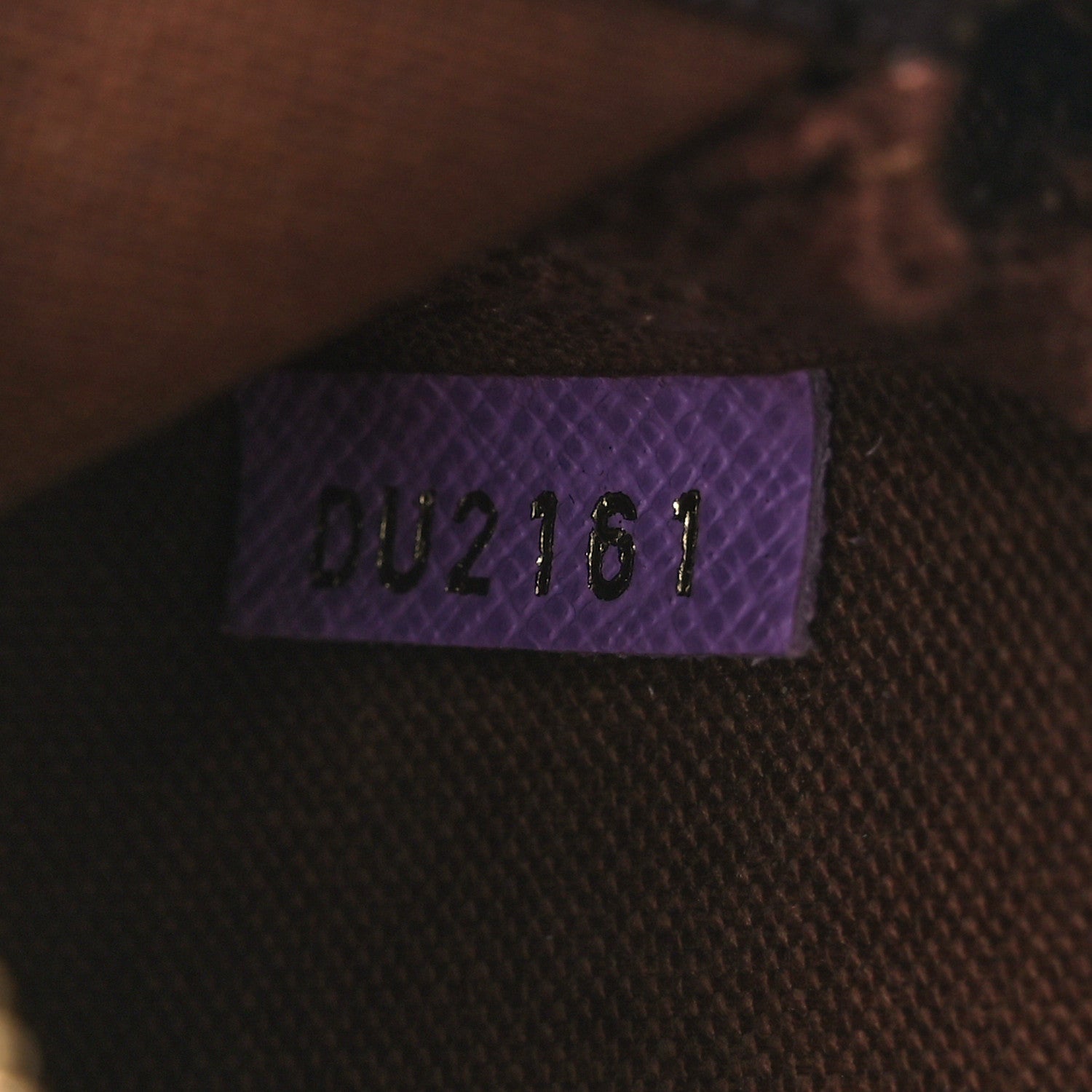 Louis Vuitton Damier Ebene Illustre Mini Pochette Accessories Violet 7 of 11