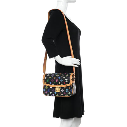 Louis Vuitton Monogram Multicolor Sologne Black 2 of 13