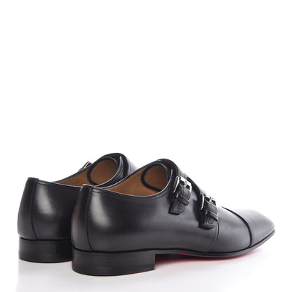 Christian Louboutin Calfskin Mens Mortimer City Flat Oxfords 40.5 Black 4 of 8