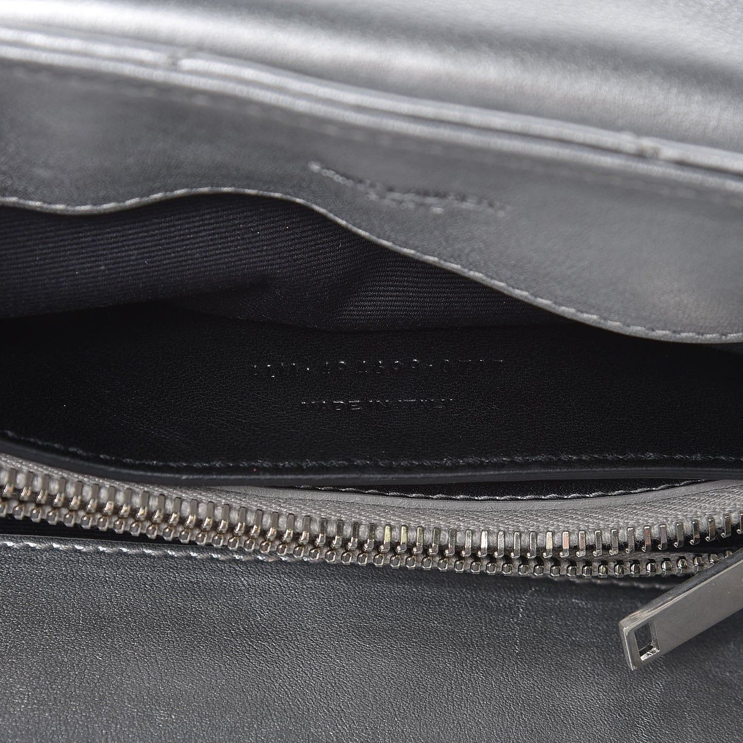 Calfskin Y Quilted Monogram Small Loulou Chain Satchel Silver