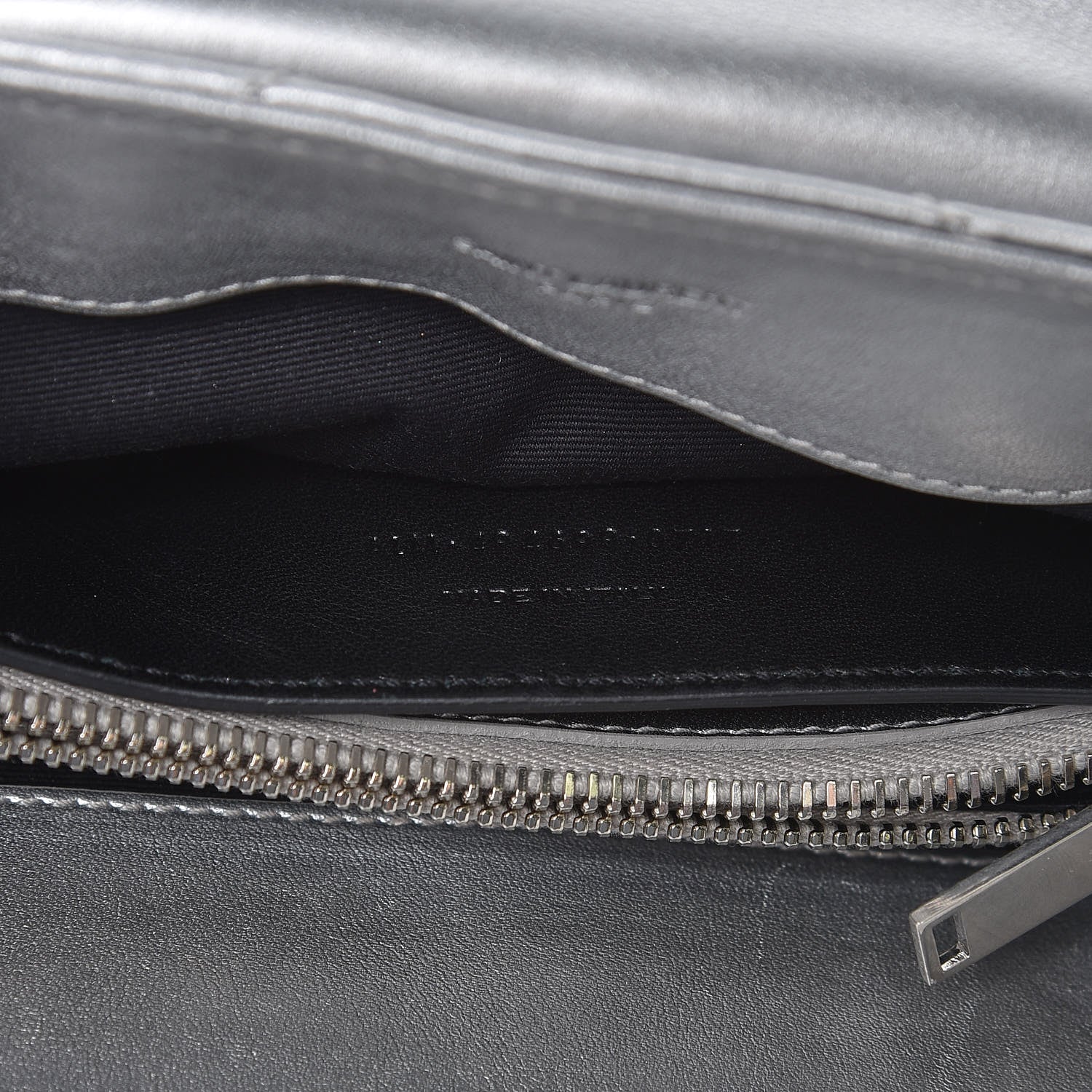 Saint Laurent Calfskin Y Quilted Monogram Small Loulou Chain Satchel Silver 8 of 14