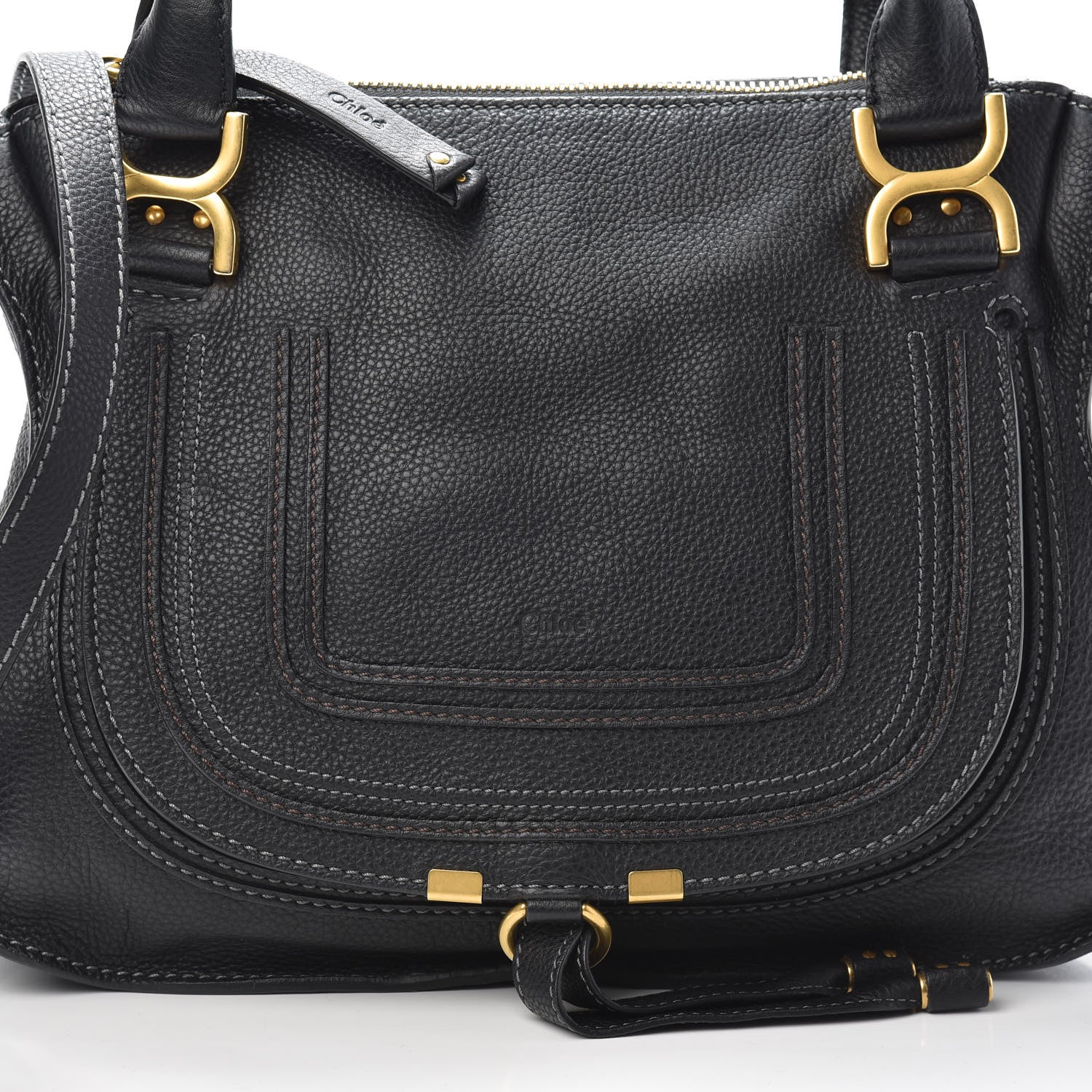 Chloe Calfskin Medium Marcie Satchel Black 7 of 9