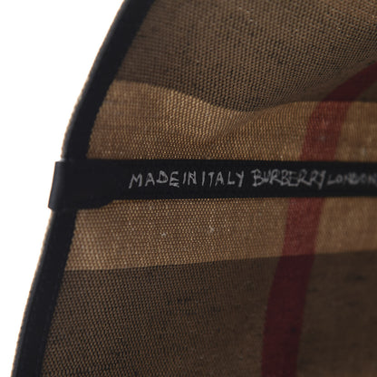 Burberry Coated Canvas Mega Check Medium Doodle Tote Black 6 of 10