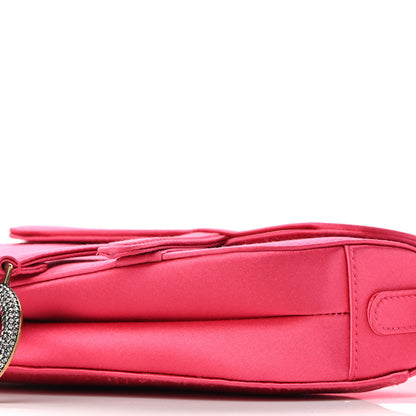 Christian Dior Satin Crystal Mini Saddle Bag Light Shock 8 of 8