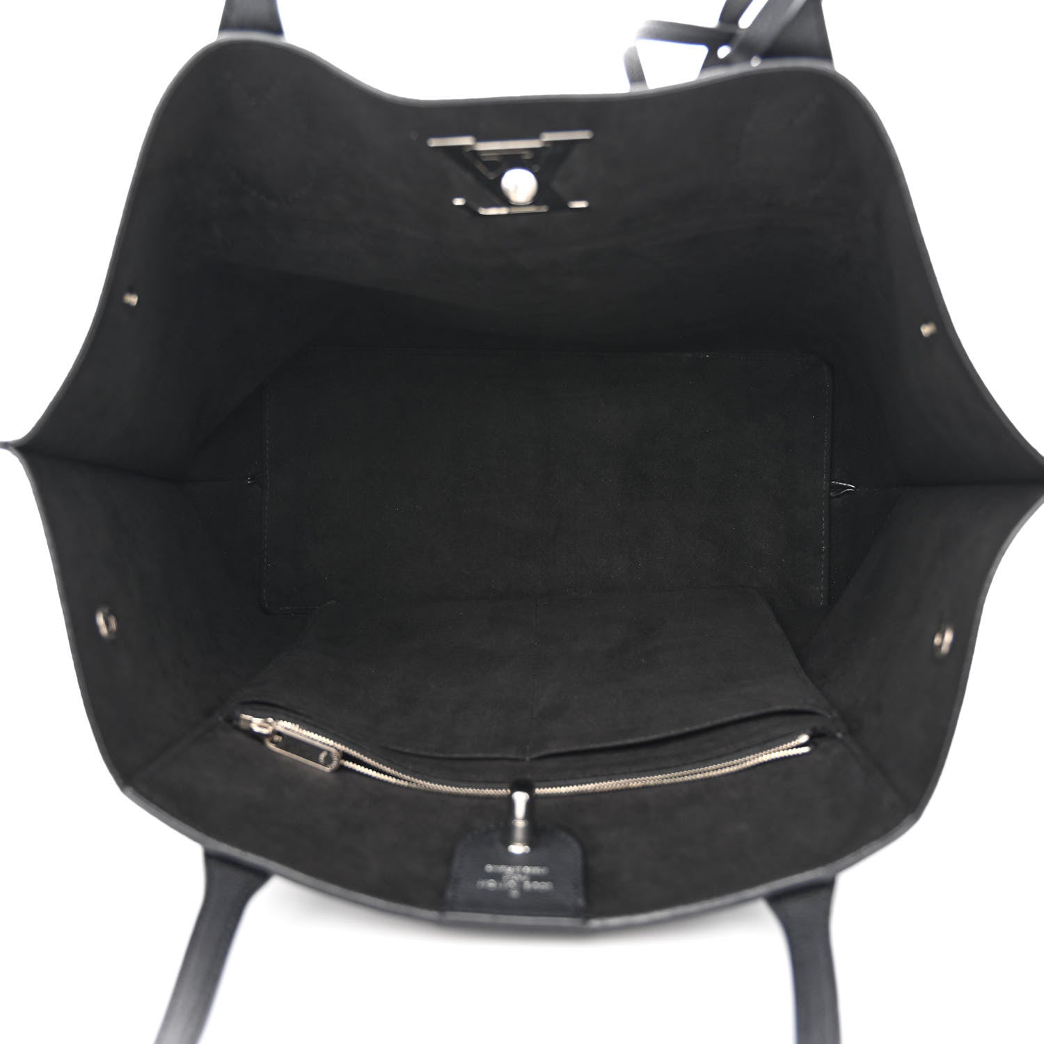 Louis Vuitton Calfskin Lockme Go Tote Black 5 of 11