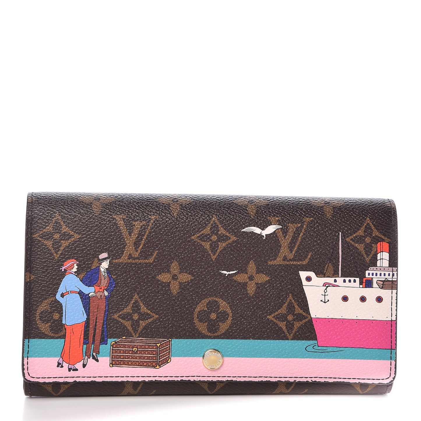 Monogram 2016 Christmas Animation Sarah Wallet Rose Ballerine
