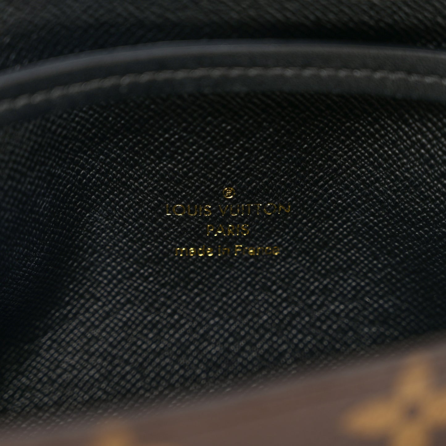 Monogram Triangle Chain Wallet Black