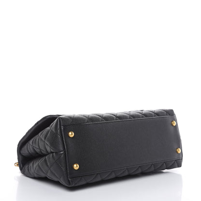 Chanel Caviar Quilted Small Coco Handle Flap Black 4 of 10