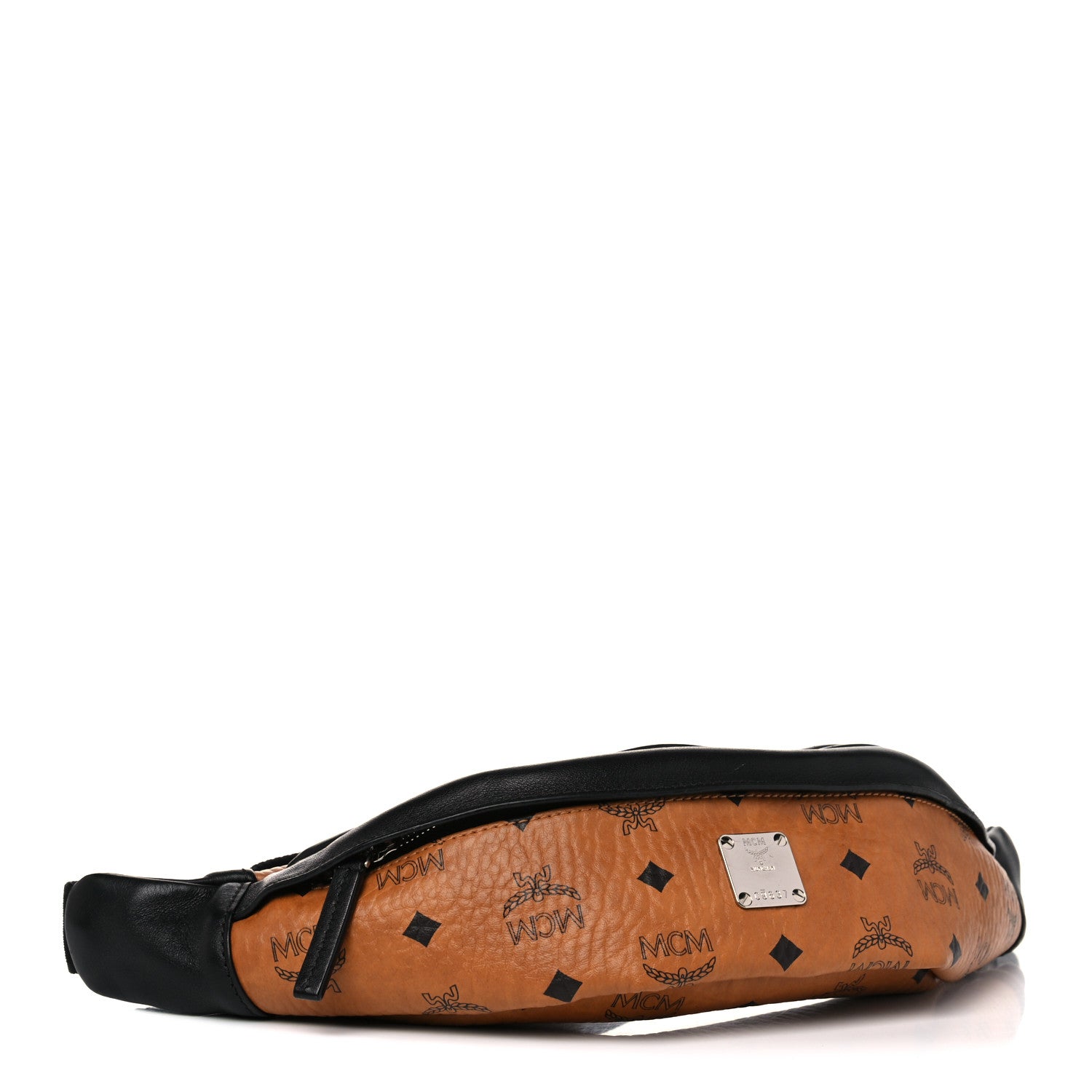 MCM Visetos Waist Bag Black Cognac 3 of 9