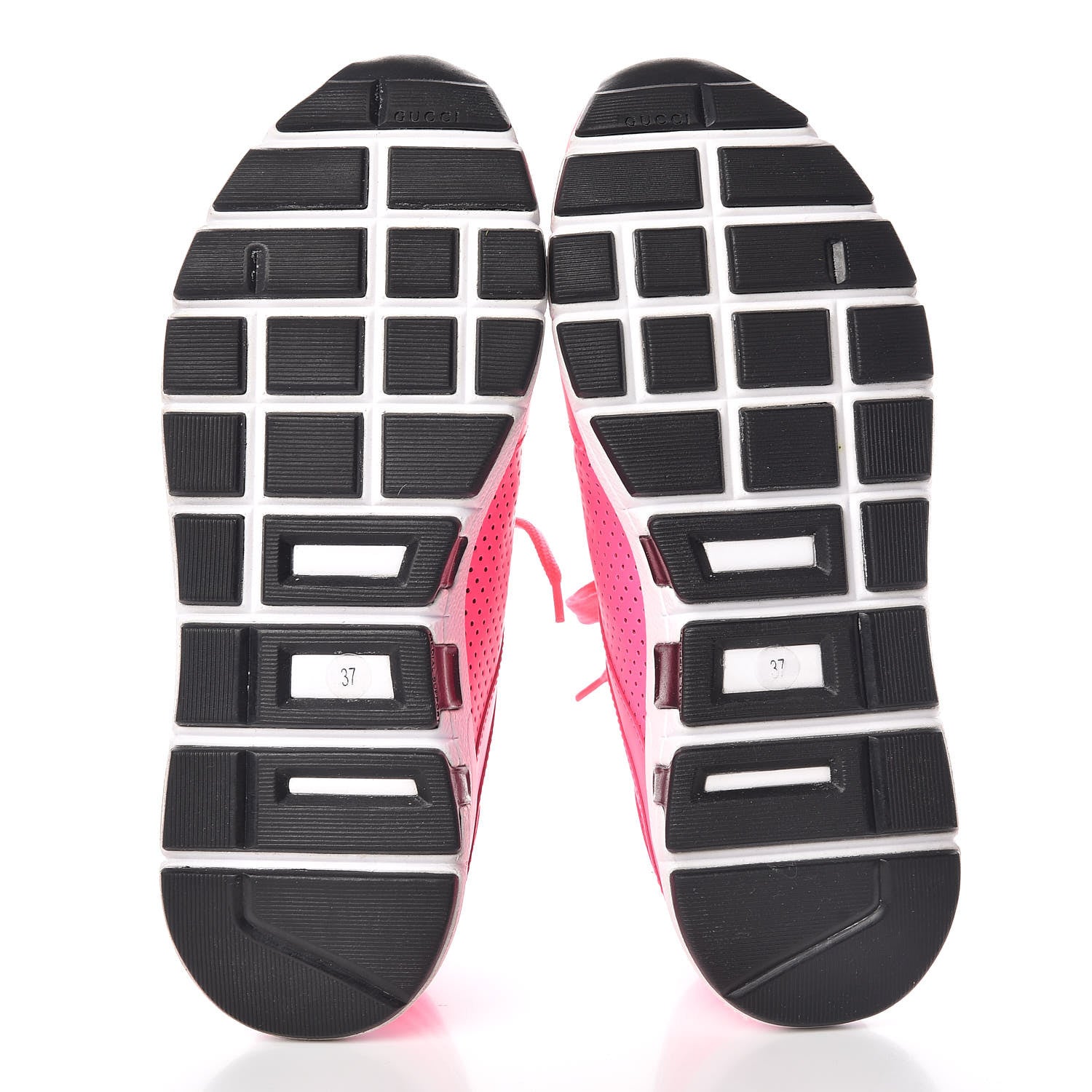Gucci Calfskin Sneakers 37 Neon Pink 7 of 13
