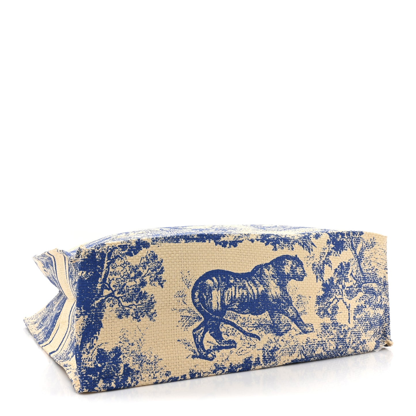 Straw Dioriviera Tote Blue