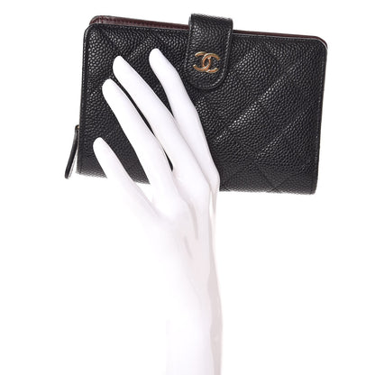 Chanel Caviar Quilted Zipped Pocket Wallet Black 3 of 20