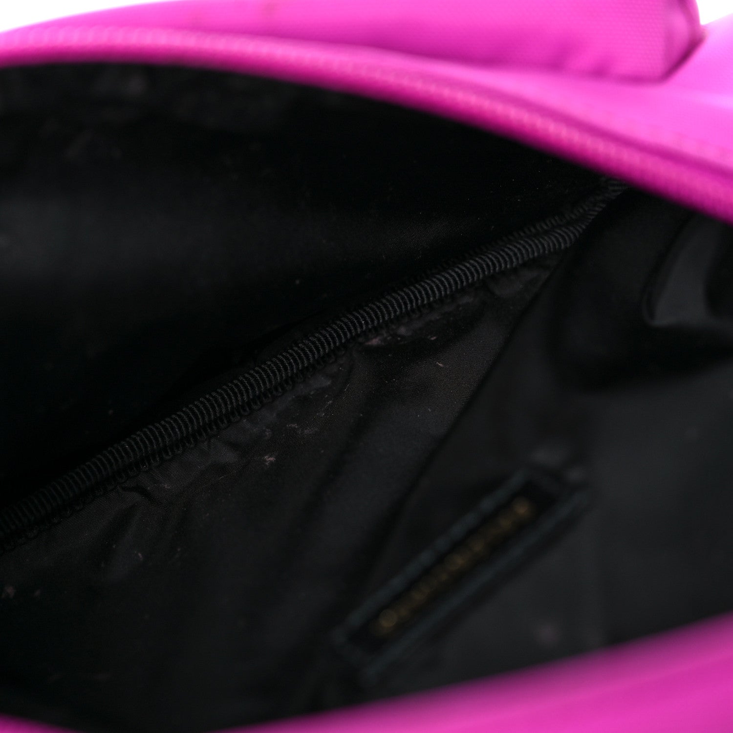 Balenciaga Sport Nylon Logo Embroidered Small Wheel Beltpack Fuchsia Black 11 of 18