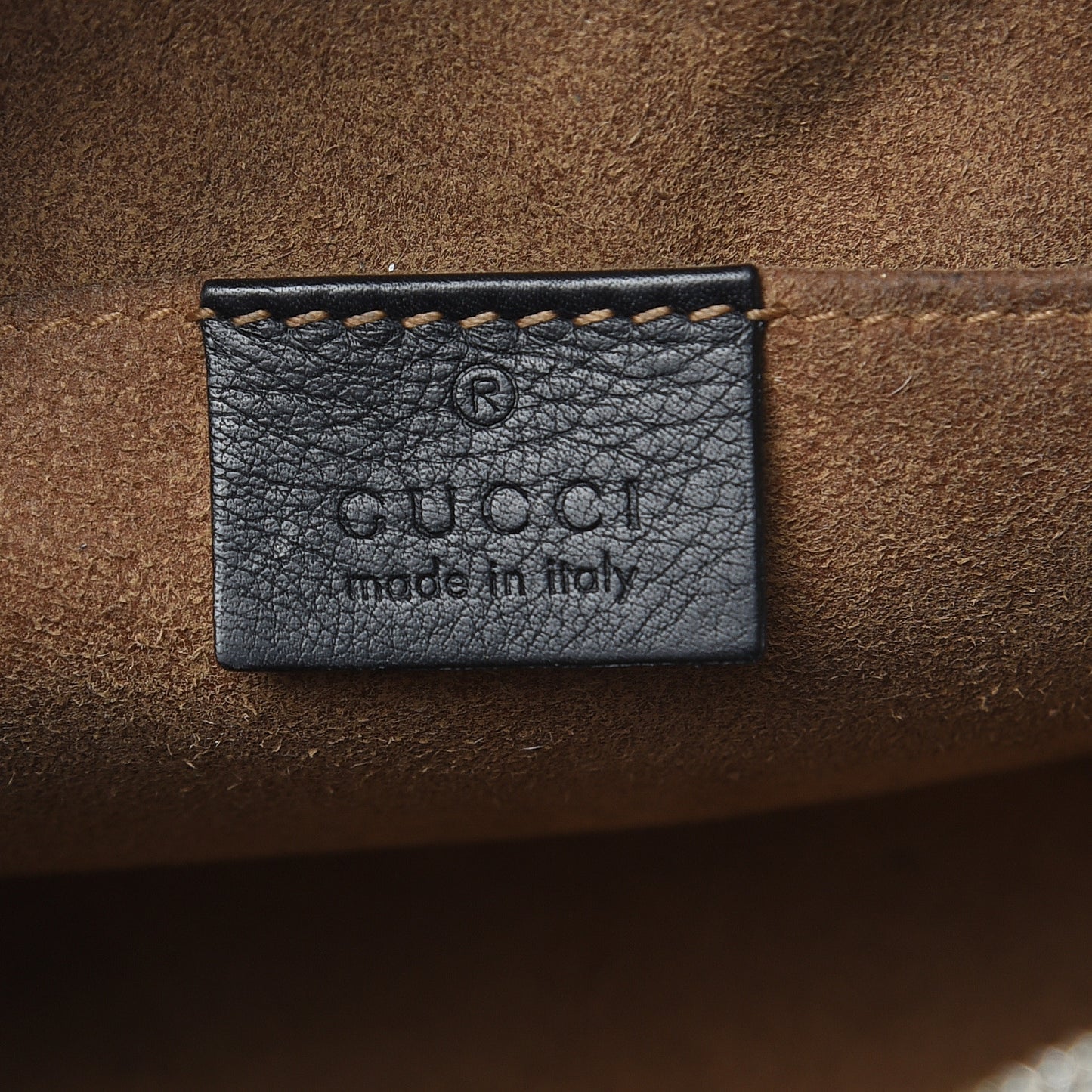 GG Supreme Monogram Arabesque Mini Chain Shoulder Bag Beige Black