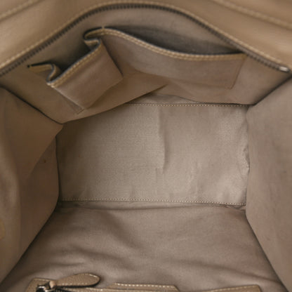 Celine Drummed Calfskin Mini Luggage Dune 5 of 15