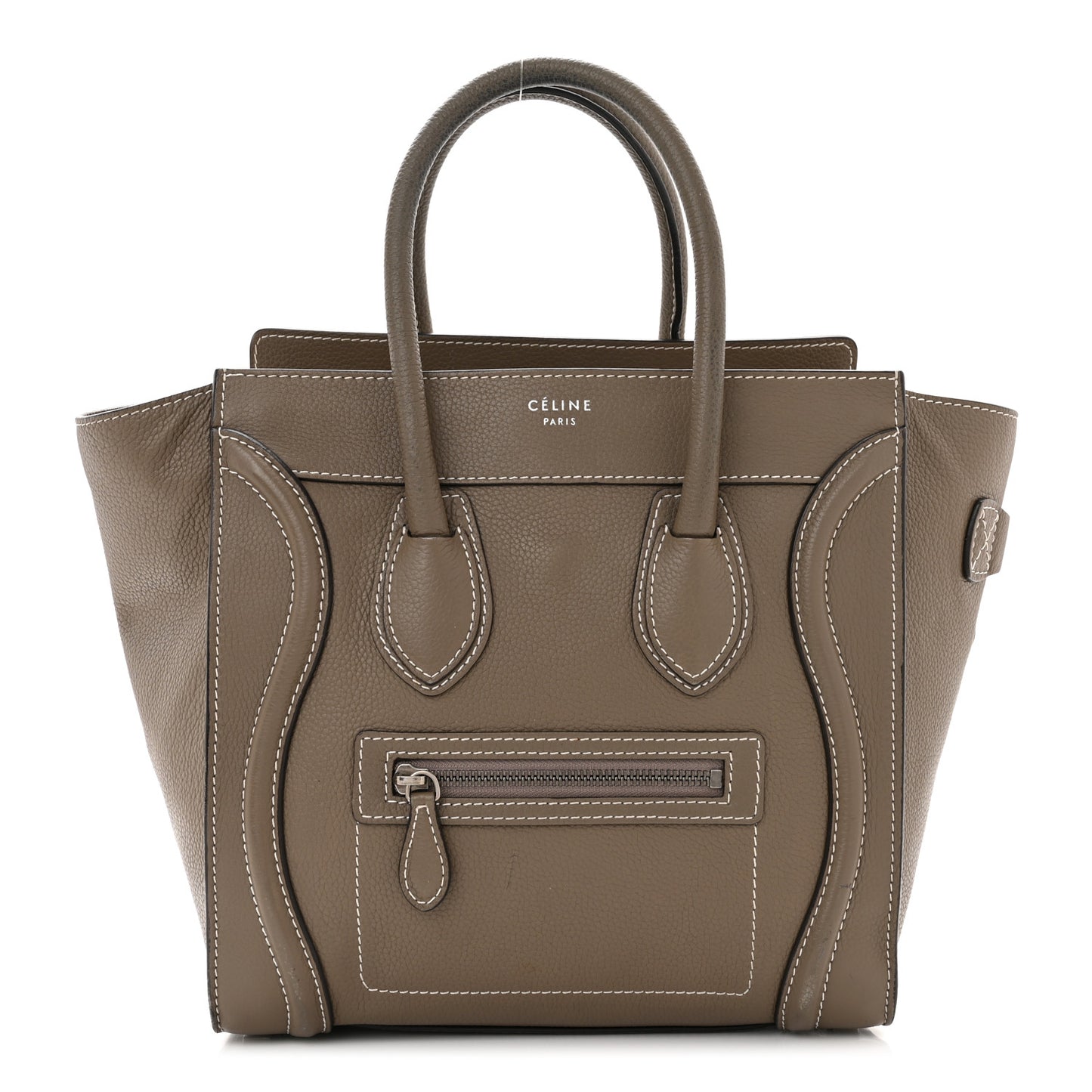 Drummed Calfskin Micro Luggage Souris