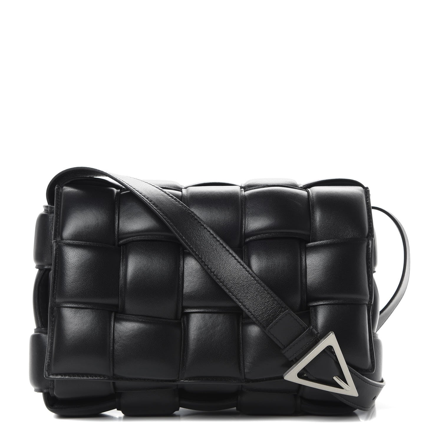 Bottega Veneta Nappa Maxi Intreccio Padded Cassette Crossbody Bag Black 1 of 10