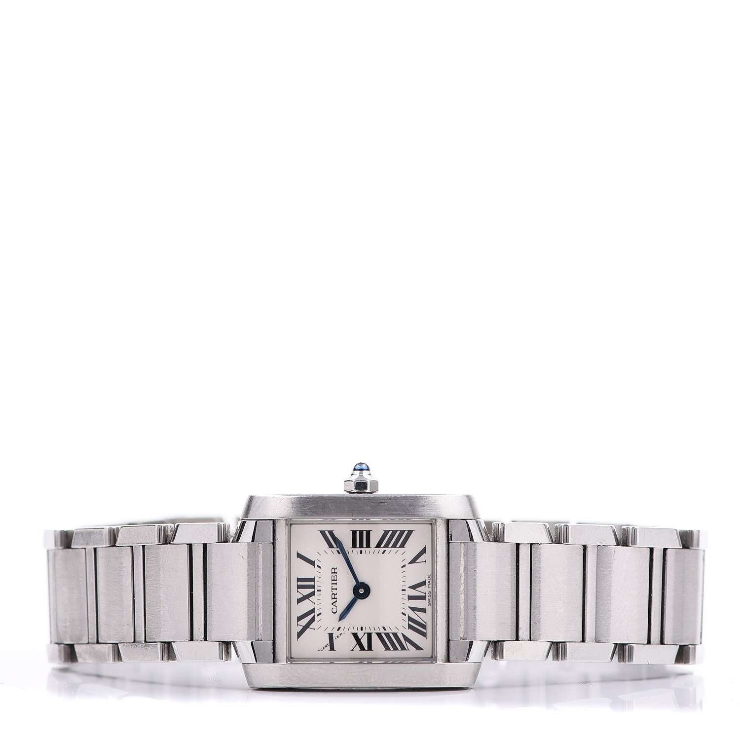 Cartier Stainless Steel 20mm Tank Francaise Quartz Watch 3 of 7