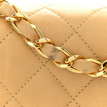Chanel Lambskin Quilted Mini Square Flap Beige 13 of 13