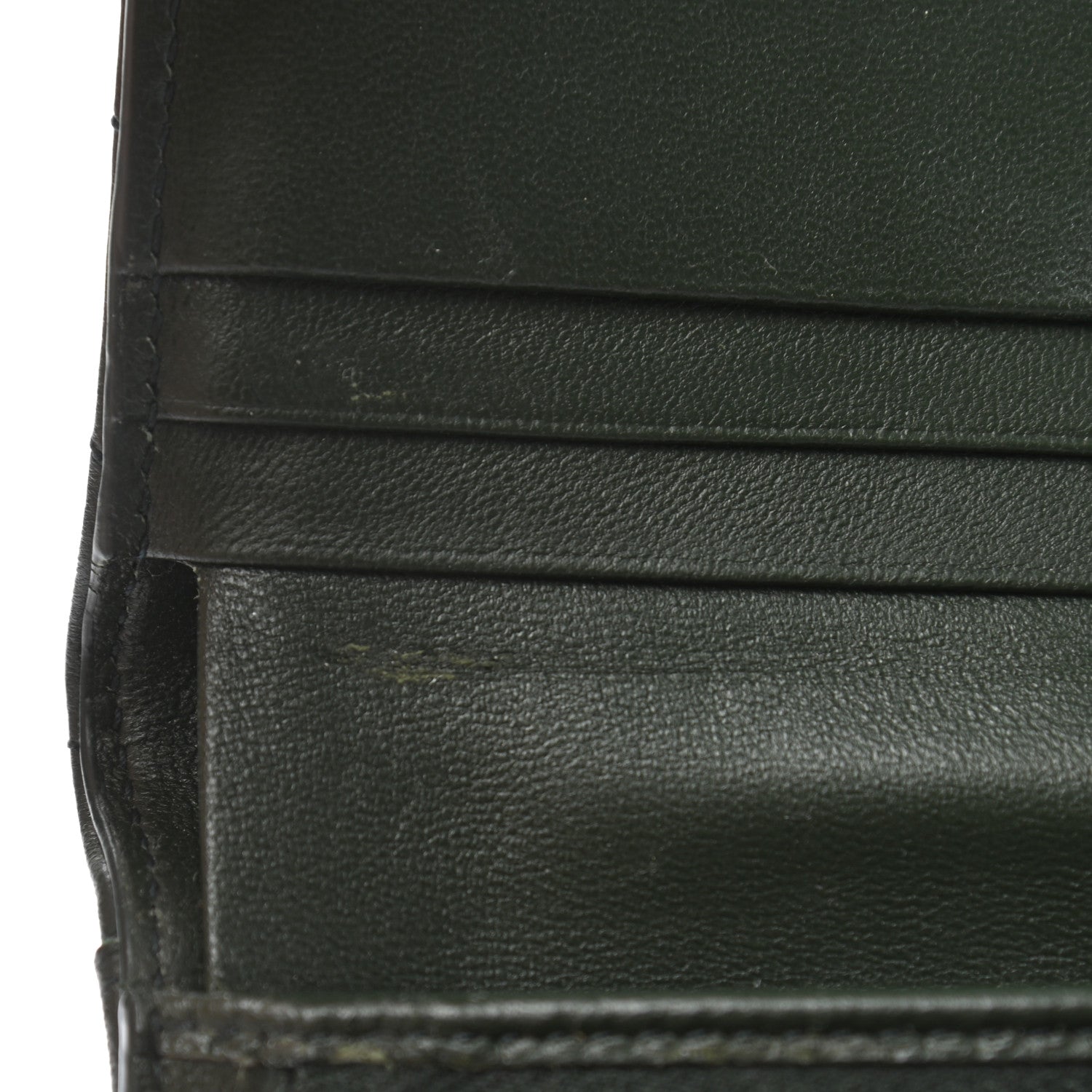 Saint Laurent Lambskin Y Quilted Monogram Loulou Flap Wallet Olive 8 of 11