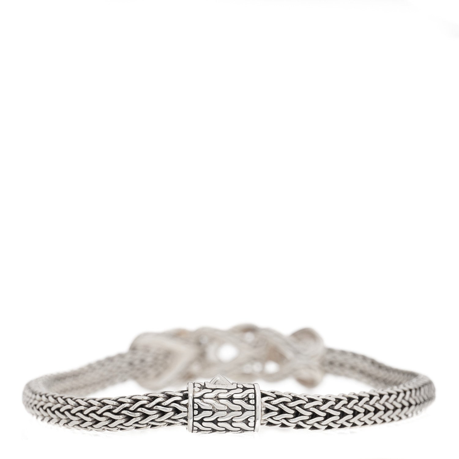 John Hardy Sterling Silver Black Sapphire 5mm Asli Classic Chain Station Bracelet 2 of 3
