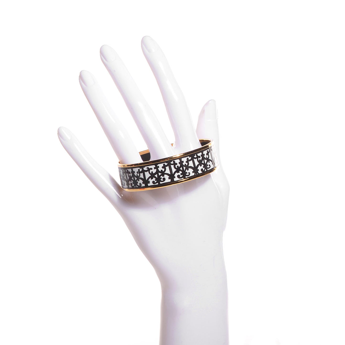 Enamel Printed Wide Balcons du Guadalquivir Bracelet 65 Black