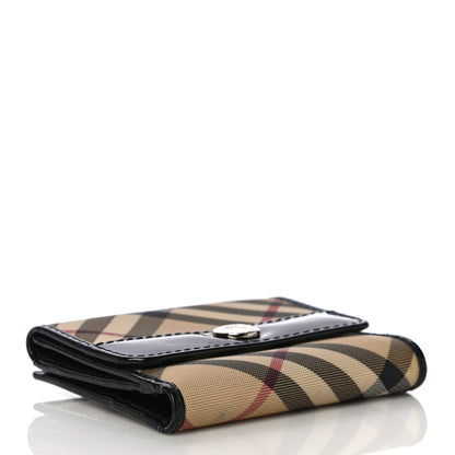 Burberry Nova Check Compact Wallet Black 4 of 12
