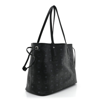 MCM Grained Calfskin Visetos Medium Liz Reversible Shopper Tote Black 5 of 20