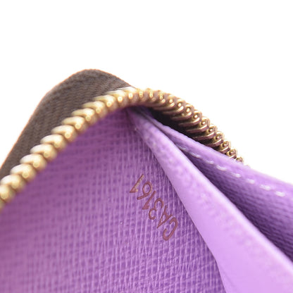 Louis Vuitton Damier Ebene Illustre Zippy Wallet Violet 7 of 9