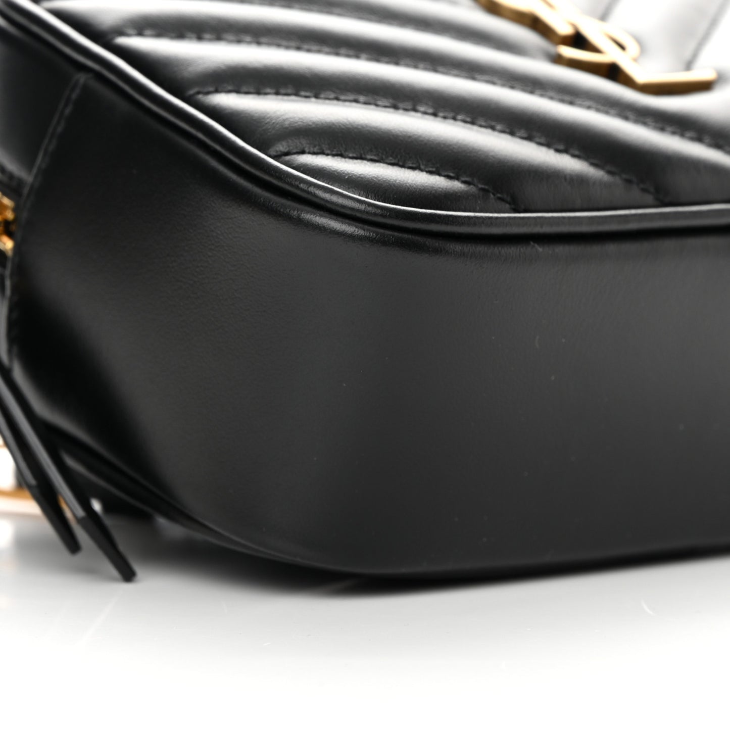 Calfskin Matelasse Monogram Lou Belt Bag Black