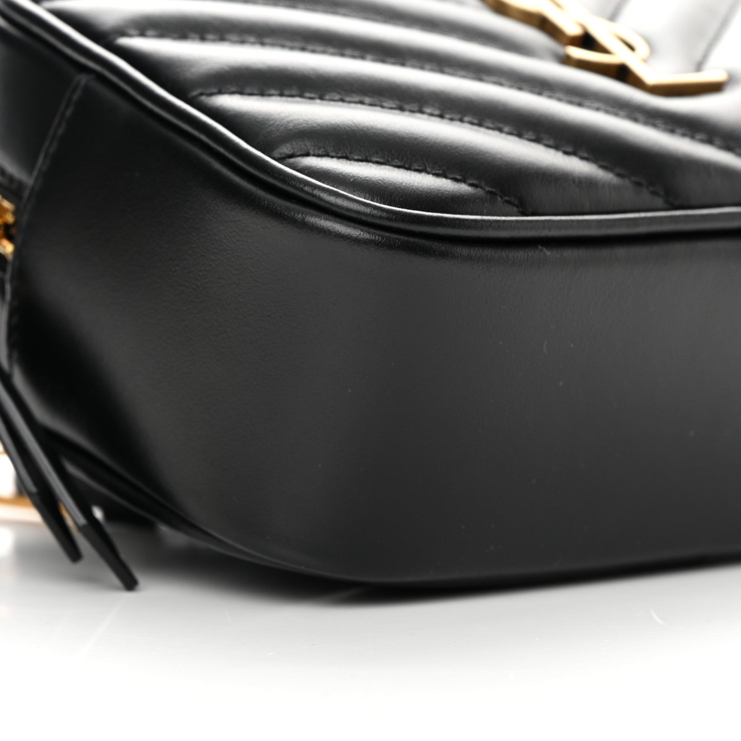 Saint Laurent Calfskin Matelasse Monogram Lou Belt Bag Black 9 of 11